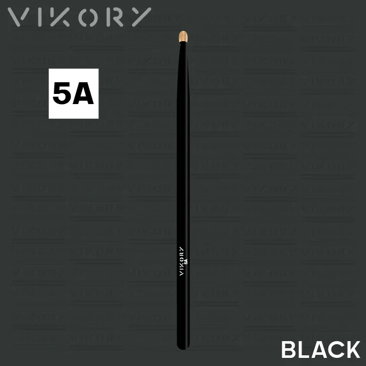 Baguette de batterie VIKORY BLACK 5A