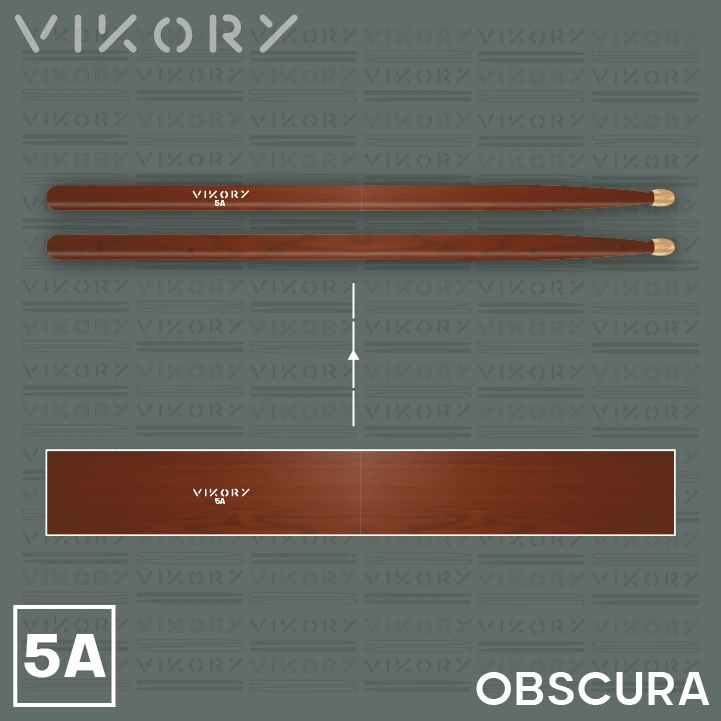 Design de la paire de baguettes de batterie Obscura 5A