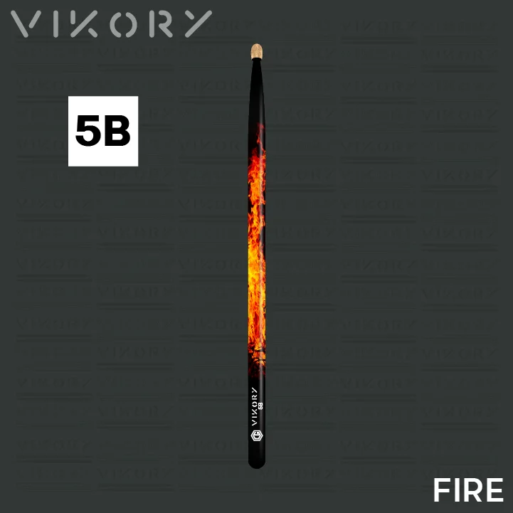 Baguette de batterie Fire 5B - sur fond noir