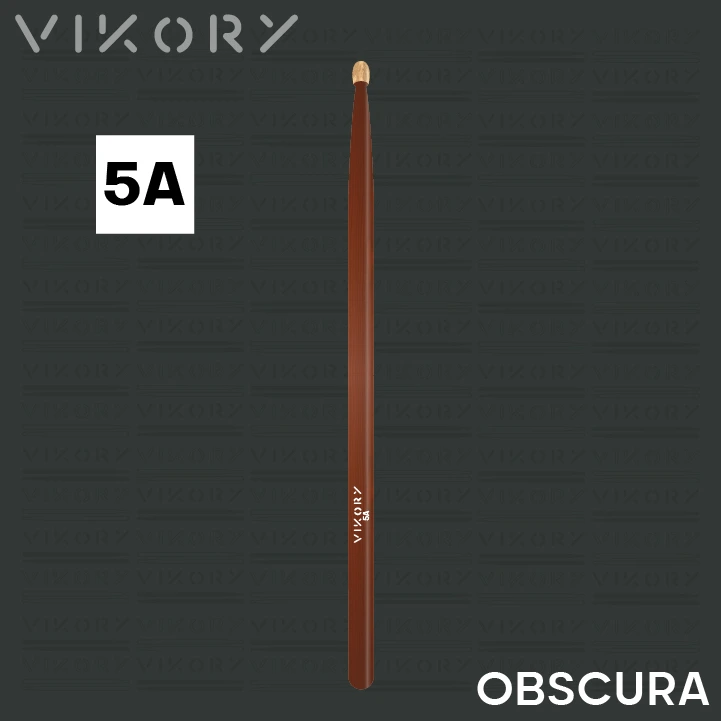 Baguette de batterie Obscura 5A - sur fond noir