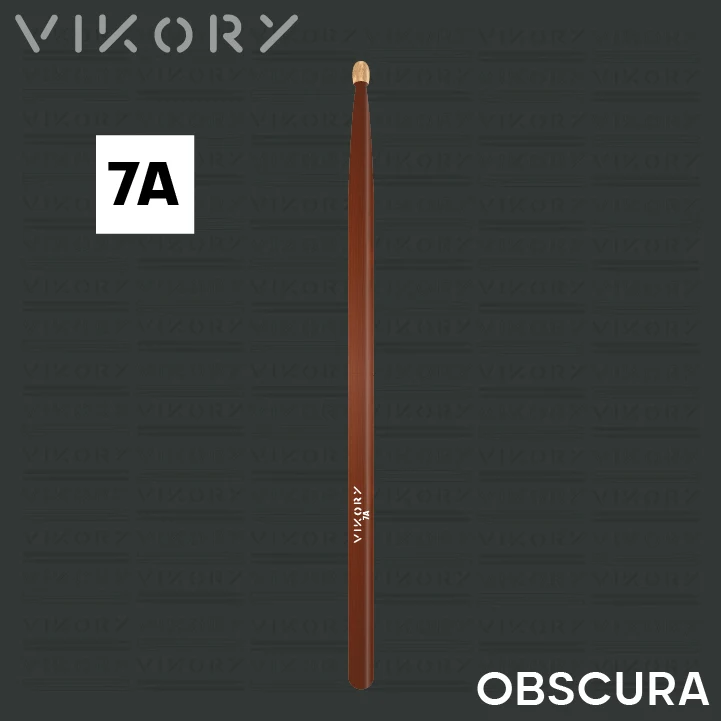 Baguette de batterie Obscura 7A - sur fond noir